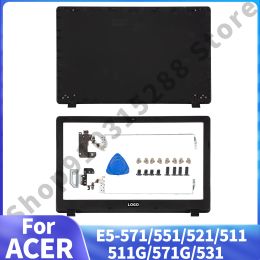 Casos Nuevas cubiertas para computadora portátil para ACER E5571 E5551 E5521 E5511 E5511G E5551G E5571G E5531 LCD Cubierta posterior/bisel delantero LCD