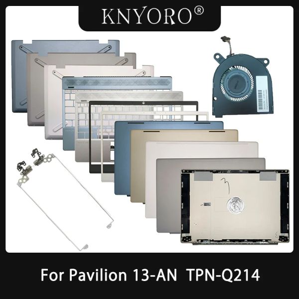 Cas nouveaux ordinateurs portables pour HP Pavilion 13an 13An0003TU TPNQ214 COUVERTURE DE BACK / CARRIFICATION AVANT / PALMREST / CAS BOOD HODING Silver Bleu