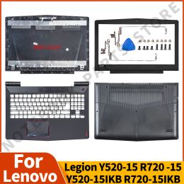 Cases Nieuwe laptophoes voor Lenovo Legion Y52015 R720 15 Y52015IKB R72015IKB LCD LCD Achteromslag Bezel Scharnieren Palmbodem Bottom Case