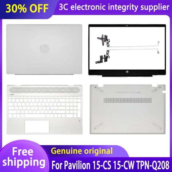 Casos Nuevo caso de computadora portátil original para HP Pavilion 15CS 15CW TPNQ208 TPNQ210 LCD Tapa posterior Bisel delantero Palmrest Bajo Bisa