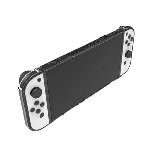 Nueva funda protectora para Switch OLED, funda transparente con luz de estrella y Flash, funda fina de TPU todo en uno para consola de juegos NS OLED