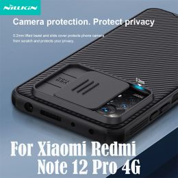 Gevallen Nillkin voor Xiaomi Redmi Note 12 Pro 4G Case CAMSHIELD PRO SHOBLEPROVE SLIDE CAMERA CAPERDEK VOOR REDMI NOTE12 PRO 4G BUMPER