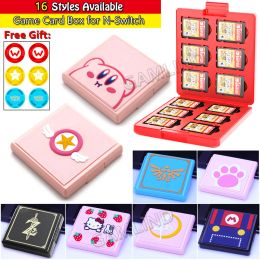 Étuis pour cartes de jeu Nintendoswitch, joli dessin animé rose, Animal Crossing, cartes SD, boîte de rangement pour cartouches pour Nintendo Switch/Lite