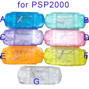 Cases OEM Zwart/Wit/Silver Color Shell Case Housing voor Sony PSP2000 PSP 2000 Vervangingscase voor PSP -console
