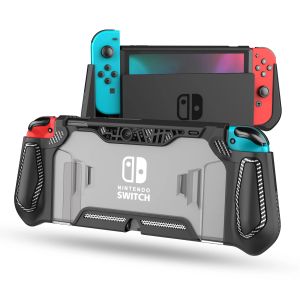 Fundas Original LeYu para Nintendo Switch shell colorida hoja fresca anticaída TPU funda trasera suave para Nintendo Switch oled caso