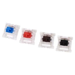 Cajas OutemU 3pin Switches Black Red marrón marrón azul SMD SMD LED para reemplazo de teclado mecánico para Cherry MX Gateron Diy