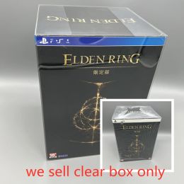 Casos Protector de caja de mascotas para Elden Ring Transparent Collect Cajas para PlayStation 4 PS4 PlayStation 5 PS5 Juego Caso Clear Display Case