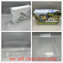 Casos Protector de caja de mascotas para Xbox One S Consola transparente Cajas de recolección para Microsoft Host Game Shell Clear Case