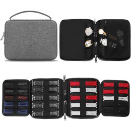 Gevallen Portable Smart Watch Band Storage Bag Organizer voor Apple Watch Band Travel Canvas Pouch Box Watchband Storage Case