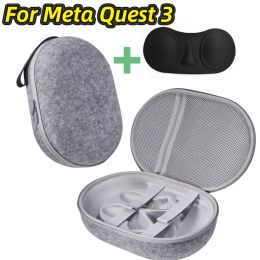 Cas Sac de rangement portable pour Meta Quest 3 VR Headset accessoires VR ACCESSORIES RAVEL BOSE DE CORTUR DE PROTECTION pour Oculus Quest 3 Boîte à sac à main