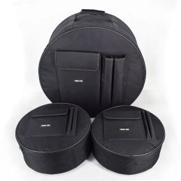 Caisses professionnelles portables 22 24 couverture de tambour de barre de casse-caisse couverture de sac à tambour muette sac à dos noir cassette de tambours de tambours de boîtier noir
