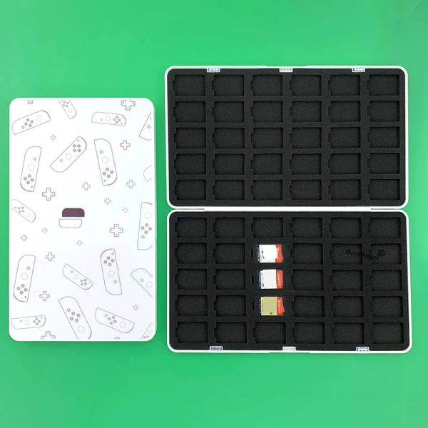 Funda protectora para caja de tarjetas de juego NS, caja de almacenamiento para Nintendo Switch OLED, soporte para tarjeta SD de memoria de juego, caja de cartucho de transporte 60 en 1