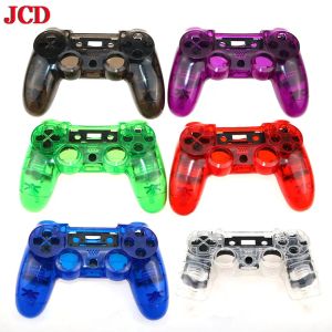 Gevallen PS4 V1 Controller Volledige behuizing Shell Case Cover Mod Kit-knoppen voor PS 4 Gamepad Vervang PS4 Transparant