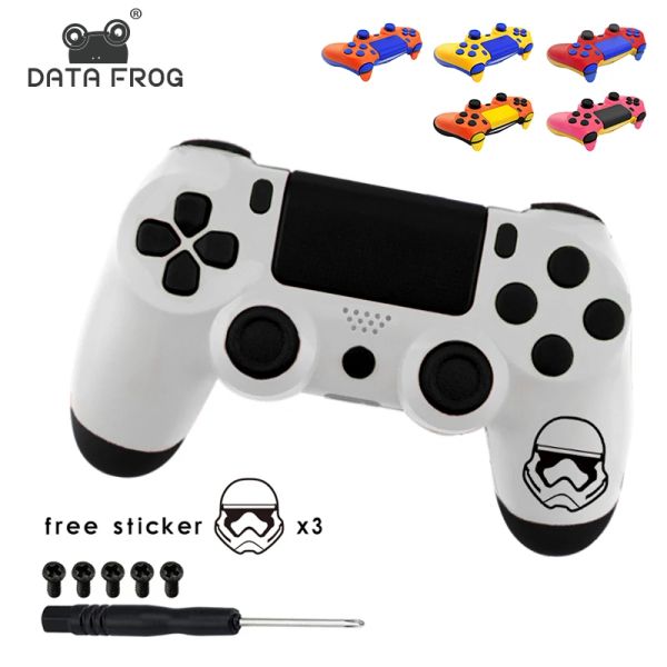 Casas Shell para PlayStation Dualshock 4 Slim Pro Controller Cubierta de carcasa para Sony PS4 Pro Slim Dualshock 4 Joystick Case