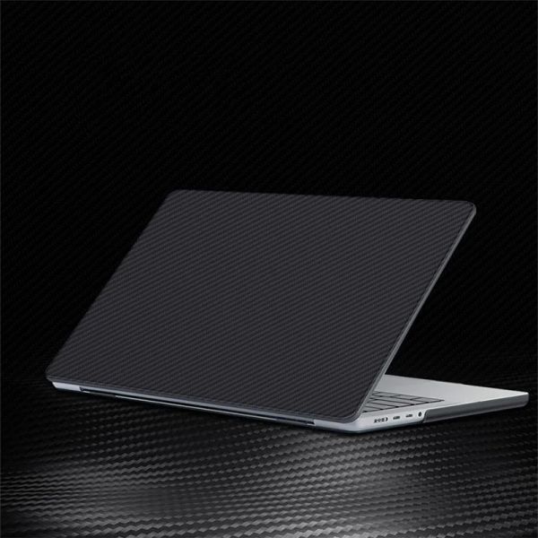 Caisses Slim Soft pour MacBook Pro 13 Case ordinateur portable pour MacBook Air M1 Case 2020 pour Apple 14 pouces 2023 M2 2021 Texture en fibre de carbone
