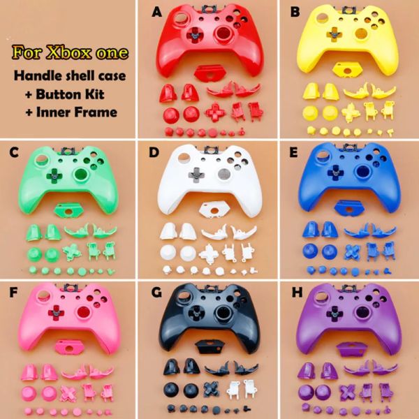 Caisses couvertures de boîtier de coque de boîtier à coque à coque à coque à face avec kit de boutons pour le casque de casque de 3,5 mm