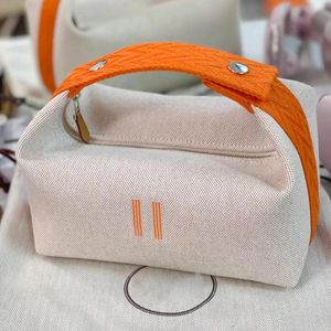 Cajas de almacenamiento Stock Crossbodys lienzo de maquillaje bolsas para hombres bolsas de lavado de nylon bolsos cosméticos organizador de lujo de lujo