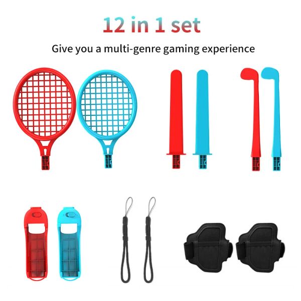 Cas Switch Sports Accessories Bundle pour Nintendo Switch Game Sport Game Joycon Set With Controller Stracles Dance Dance Band Racket