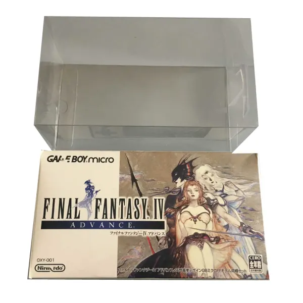 Étuis de protection de boîte transparente pour Nintendo Game Boy MICRO/GBM/FF4/FINAL FANTASY IV, boîtes de collecte, coque de jeu, vitrine transparente