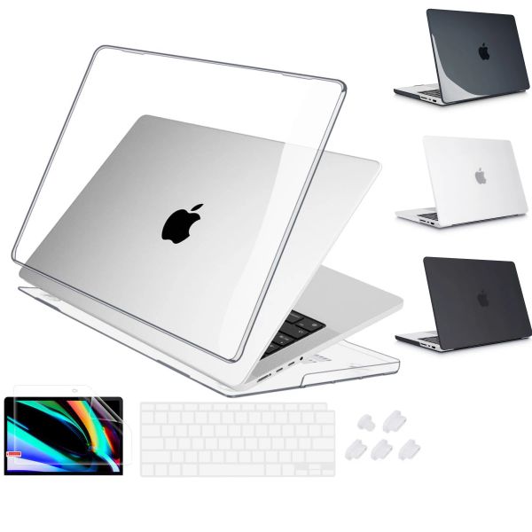 Casos transparentes transparentes MacBook Air 15 pulgadas M2 Case A2941 2023 Liberación, Varona dura de plástico con protector de pantalla de cubierta del teclado