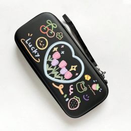 Caisses sac de rangement à fermeture éclair de fleur de tulipe pour commutateur nintendo étanche coque dure ns console nintend interrupteur lite portable de transport portable