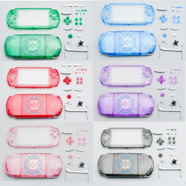 Cas ZUIDID couleurs cristal pour PSP3000 PSP 3000 coque de Console de jeu remplacement boîtier complet housse avec Kit de boutons