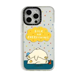 CASETIFY Nieuwste modeontwerpers Spiegeltelefoonhoes voor iPhone 15 14 13 12 11 Pro X XS Max 14 Plus 15 Promax Zachte TPU Zwarte achterkant Kerstcadeau 2311302PE