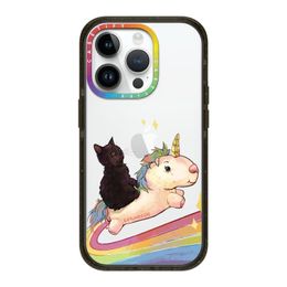 Casetify Casas de teléfonos Cartoon Cat Unicornio Teléfono para iPhone 15Promax 15Pro 15 14Promax 14Pro 14 13 12 Plus Pro Max Shock Protector PROTECT