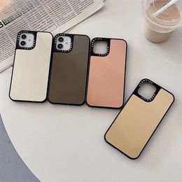 Casetify Solid Cell Kleur Vanity Spiegel Telefoon Gevallen Voor Iphone 14 13 12 11 Pro Max Mini XR XS MAX