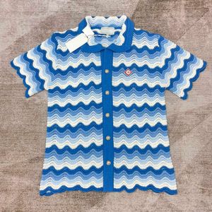 Cashmere Blend Shirts Shorts Suite Mens Designer Single Pigged Shirt Short Sleeves Plear Place Casual Fit Fit Knit Suit FZ2405155