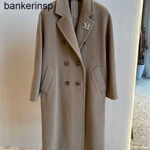 Manteau en cachemire Maxmaras Labbro Coat 101801 Pure Wool New 13 Full Color Classic 101801 cachemire à boutonnage pour hommes et femmes haut de gamme LongGP2U