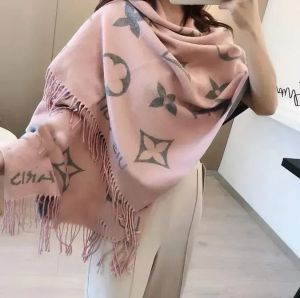 Cashmere Designer Dames Winter Fashion Nieuwe thermische sjaals Bib mannen Sjaal Black paar stijl kaki roze grijs
