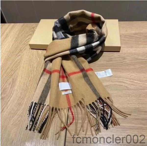 Écharpe en cachemire Foulards de créateurs Hiver Hommes Femmes Qualité Doux Épais Châle Écharpes Écharpe 4 Saison Foulard De Luxe Bufanda 12 Couleurs Marque Aaa avec Original MJY0