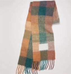 Kasjmier sjaal ontwerpers dikker warme plaid AC luxe sjaal herfst en winter groot formaat echarpe casual sjaal paar warme wollen sjaal groen blauw geel hj01