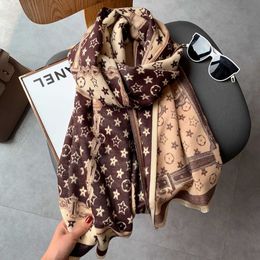 Écharpe en cachemire châle chaud pour femmes en automne hiver foulards pour femmes 180*65cm