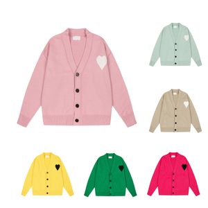 Pulls en cachemire hommes Designer Heart Classic tricots femmes pull de couleur bonbon pull cardigan col en v streetwear pull de créateur pour hommes