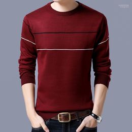 Cashmere Wool Sweater Men 2022 Autumn Winter Slim Fit pullovers Argyle Patroon O-Neck Pull Homme Christmas Sweaters Men's