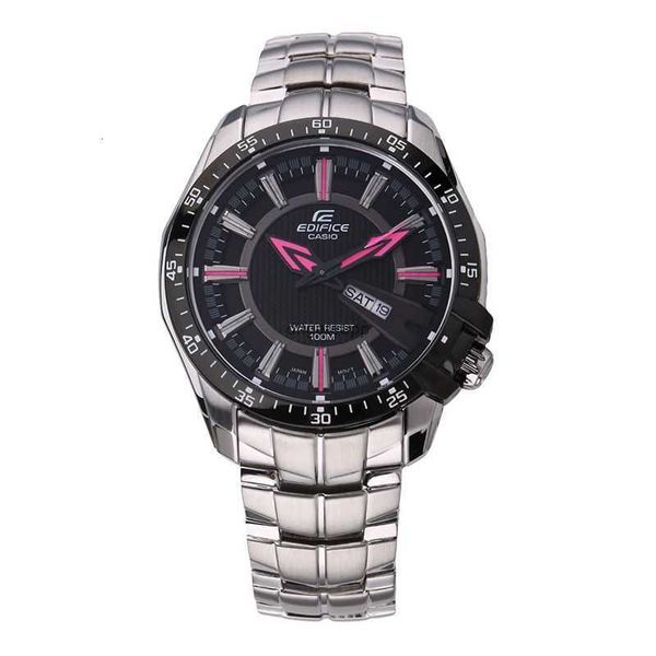 Casio Casio Mens Watch EF Serie Night Glow Stereo Dial Fashion Sports Quartz EF-130d