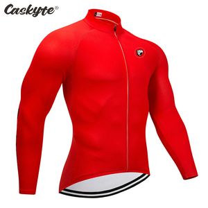 Caskyte Fiets Jerseys 2021 Spring Fietsen Shirts Nieuwe Lange Mouw MTB Mountain Bike Wear Premium Road Clothing