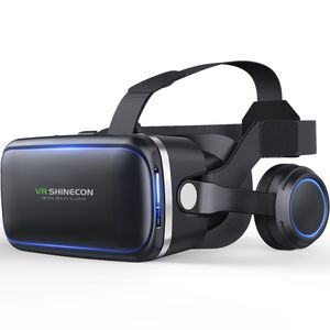 Casco Casque VR, gafas de realidad Virtual, gafas 3D 3D con auriculares para iPhone, teléfono inteligente Android, teléfono inteligente estéreo