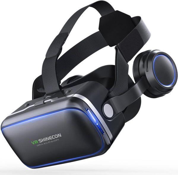 Casque VR Casque Virtual Reality Lunes 33d Goggles Glass avec casque pour iPhone Android Smartphone Smart Phone Stéréo1333221