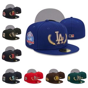 Casquette Baseball Cap Team ajusté Chapeaux For Hommes Chapeaux Femmes Adulte Coton Bucket Bucket Men Flat Ferme Full Fermé Caps ajustés Taille décontractée 7-8