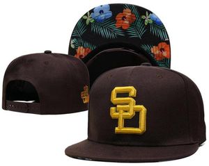 Casquette Bone Hip Hop Snapback Caps Padres SD brief Hoed Verstelbare Sport Baseball Cap Voor Mannen Vrouwen Zon Golf Hats258i5166186