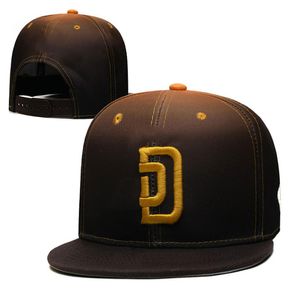 Casquette Hip Hop Snapback Caps Padres SD lettre Chapeau réglable Sport Casquette de Baseball pour hommes femmes soleil Golf Hats9305433