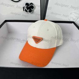 Casquettes Designer Ball Caps For Women Letter P Luxe Street Contrasterende kleuren Katoen Geometrie Hat Basin Cap