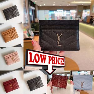 Cassandre Luxe Designer Wallet Wallet Designer Woman Coin Pouch Creditcardhouders portemonnee Hoge kwaliteit Lederen brief Kleine Flap Bag Lady Luxurys Rood