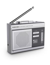 Cassette Decks Tomashi Portable Radio Player Walkman Recorder Tape to MP3 Converter avec haut-parleur Microphone Support Headphone 221027