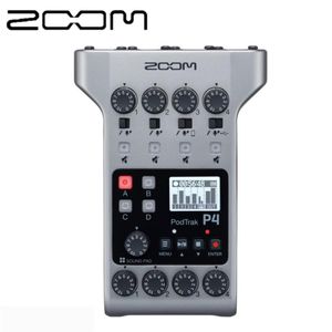 Cassette Decks Zoom Podtrak Interview Podcast audio avec 4 micro et interface audio USB Android ou périphérique iOS