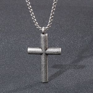 Klassieke kruis hangers ketting sieraden roestvrij staal vergulde mannen vrouwenliefhebber geschenk religieuze sieraden