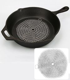 Nettoyant en fonte 304 Épurateur de coussinon en acier inoxydable pour casserole en fonte Pandes de fours néerlandais Scraper Waffle Iron Scraper7855730